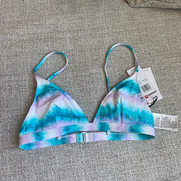 Quiksilver Tie-Dye Triangle Bikini Top - Picture 1 of 2